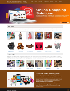 Multi Vendor Shopping System Report Synopsis Source Code