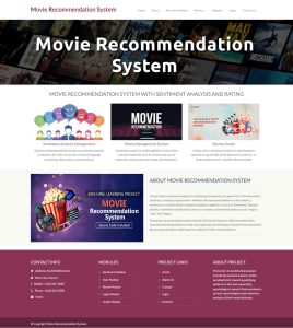 Movie Recommendation System with Sentiment Analysis Rating Report Synopsis Source Code