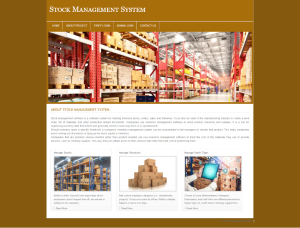 Stock Management System Report Synopsis Source Code