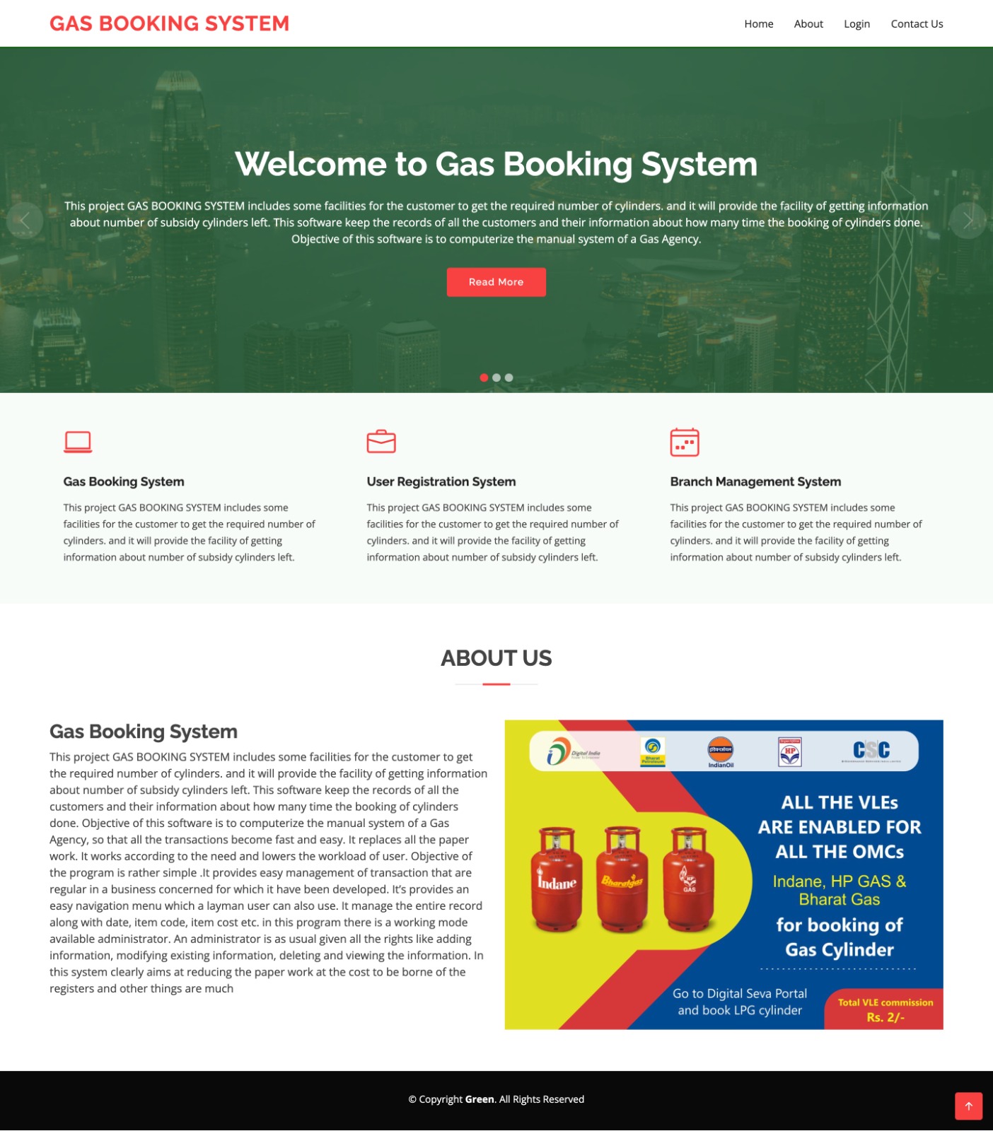 Gas Booking System- Python Django Project