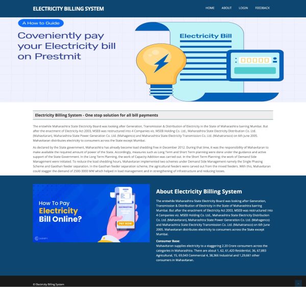 Electricity Billing System Report Synopsis Source Code