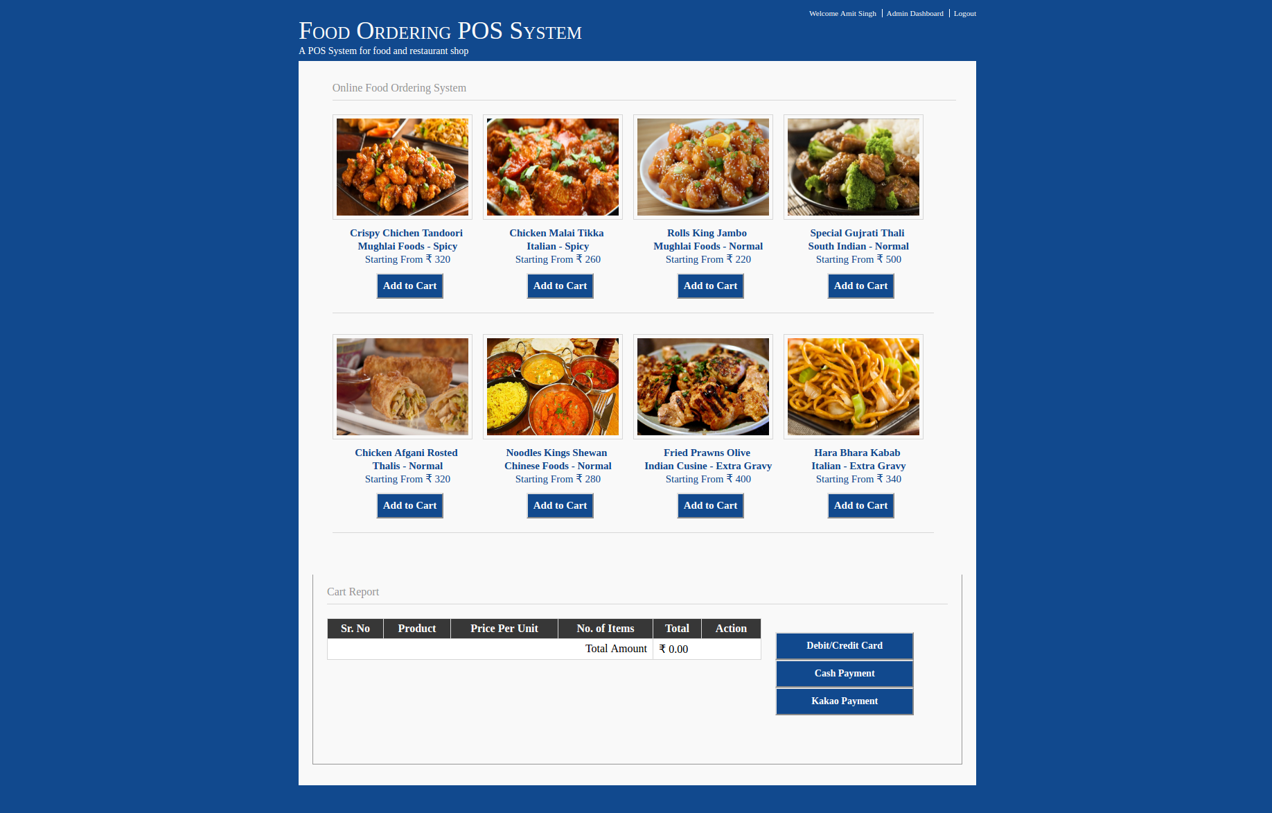 Food Ordering POS System- Java NetBeans MySQL Project