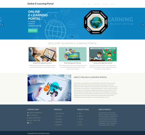 Online E-Learning Portal Report Synopsis Source Code