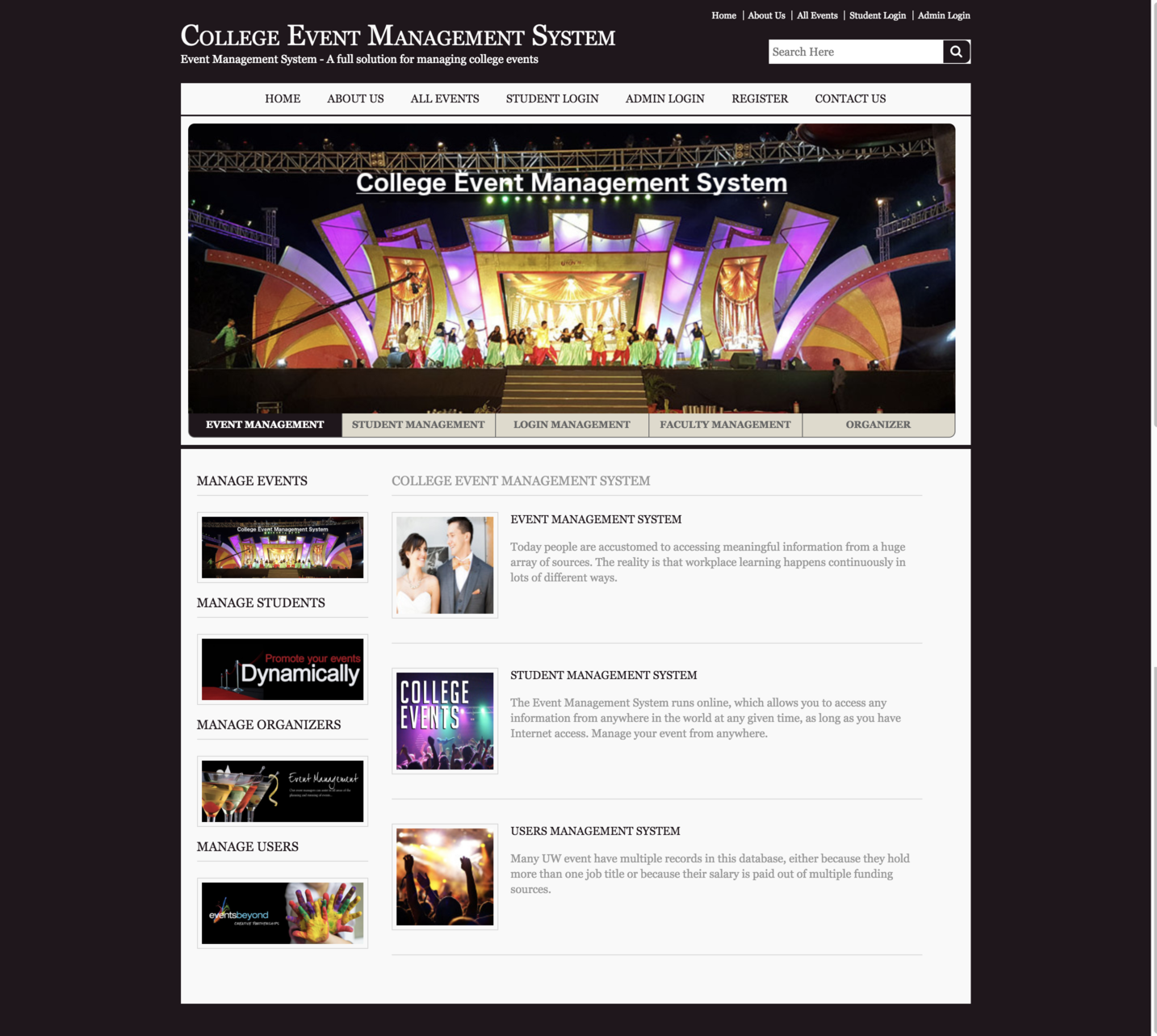 College Event Management System- Java NetBeans MySQL Project