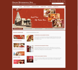 Online Matrimonial Site Report Synopsis Source Code