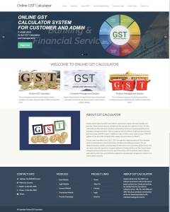 Online GST Calculator Report Synopsis Source Code