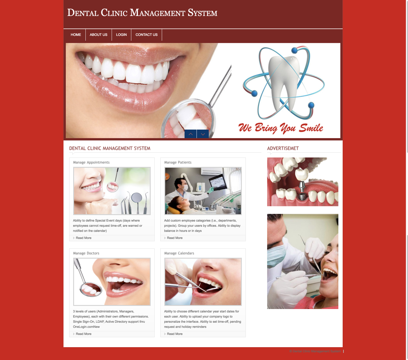 Dental Clinic Management System- PHP Web Development Project