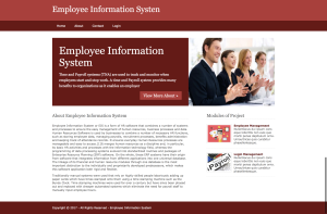 Employee Information System Report Synopsis Source Code