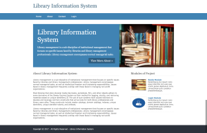 Library Information System  Report Synopsis Source Code