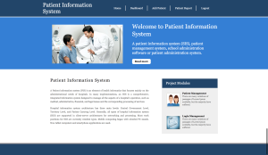 Patient Information System Report Synopsis Source Code