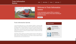 Train Information System Report Synopsis Source Code