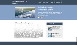 Airlines Information System Report Synopsis Source Code