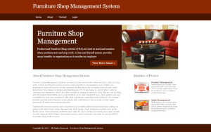 Furniture Shop Management System Report Synopsis Source Code