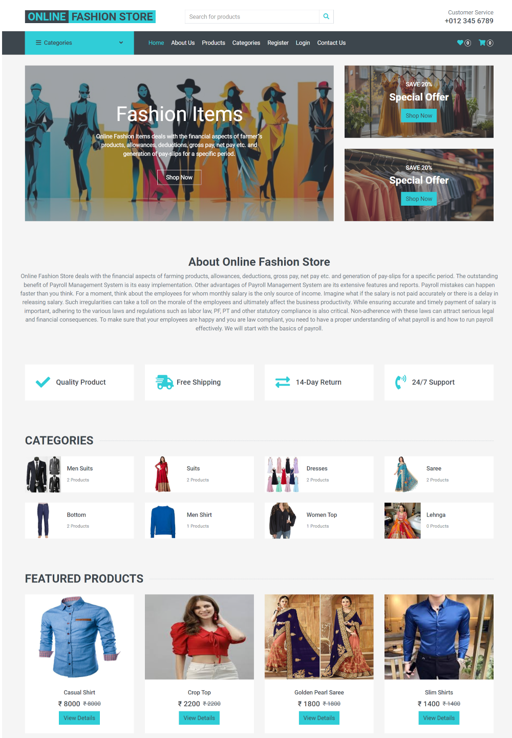 Online Fashion Store- PHP MySQL Web Development Project