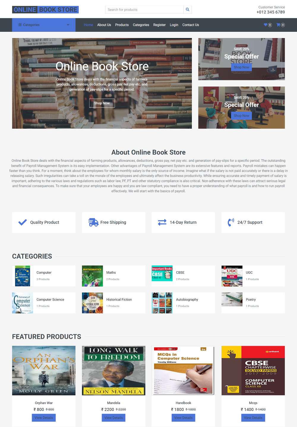 Online Book Store- PHP Web Development Project